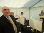 Salford Mayor Ian Stewart and Drop-in Closure Campaigners